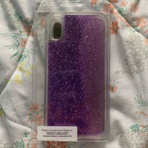 Purple Sparkly iPhone X/Xs Case